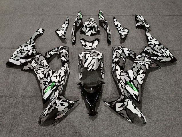 08-10 Tarnung & Grünes Logo ZX10R Motorrad Verkleidung 08-10 Tarnung & Grünes Logo ZX10R Motorrad Verkleidung
