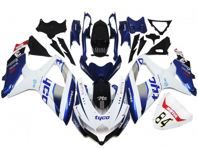 08-10 Tyco Benutzerdefinierter Glanzstil GSXR 600-750 Motorrad Verkleidung 08-10 Tyco Benutzerdefinierter Glanzstil GSXR 600-750 Motorrad Verkleidung