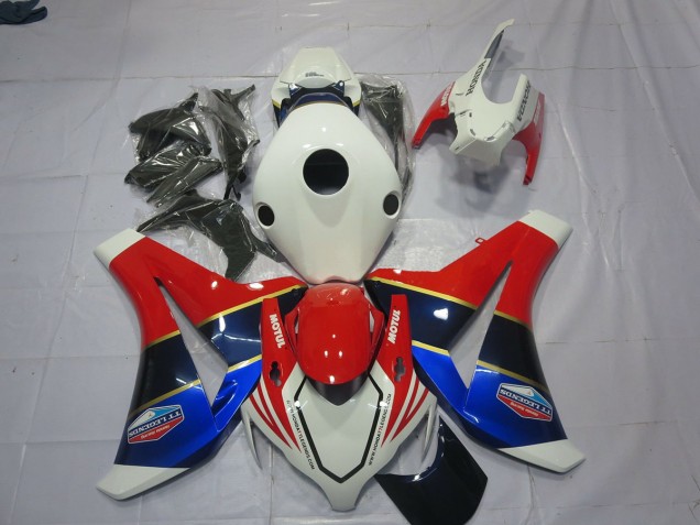 08-11 Weiß Blau & Rot CBR1000RR Motorrad Verkleidung 08-11 Weiß Blau & Rot CBR1000RR Motorrad Verkleidung