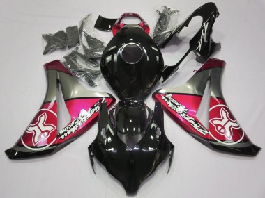 08-11 Candy Red Auf Schwarz Custom CBR1000RR Motorrad Verkleidung