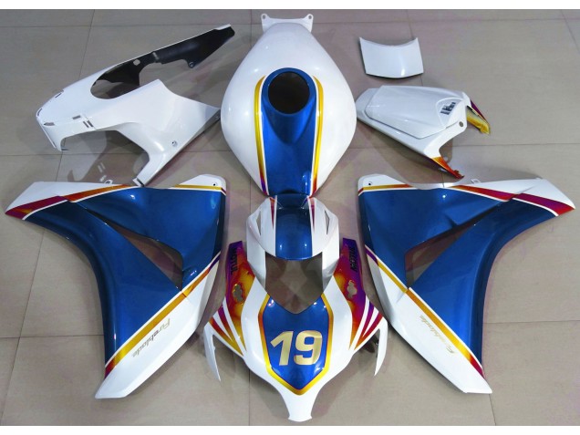 08-11 Glänzend Blau & Weiß CBR1000RR Motorrad Verkleidung 08-11 Glänzend Blau & Weiß CBR1000RR Motorrad Verkleidung