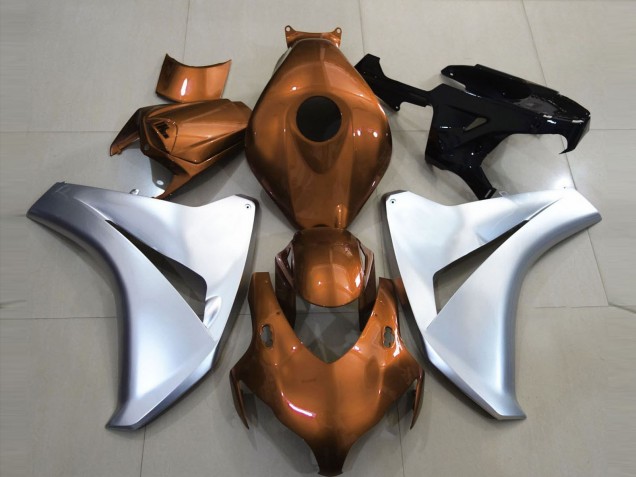 08-11 Glanzorange & Silber CBR1000RR Motorrad Verkleidung