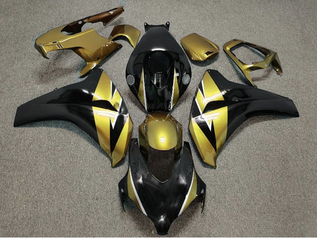 08-11 Gold & Schwarz CBR1000RR Motorrad Verkleidung