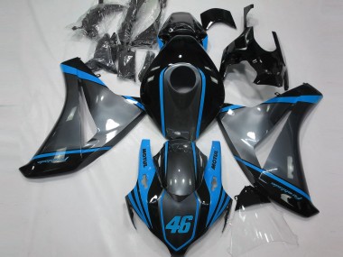 08-11 Grau Motul & Hellblau CBR1000RR Motorrad Verkleidung
