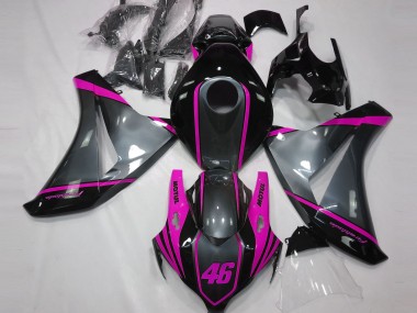 08-11 Grau Motul & Pink CBR1000RR Motorrad Verkleidung