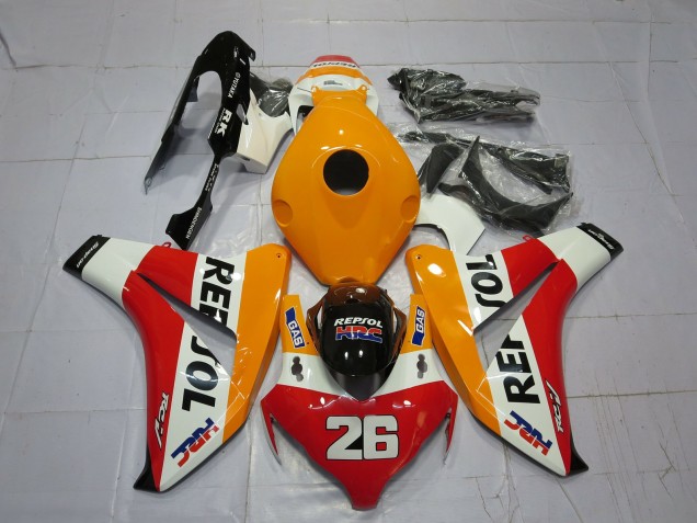 08-11 Hellorange Repsol CBR1000RR Motorrad Verkleidung