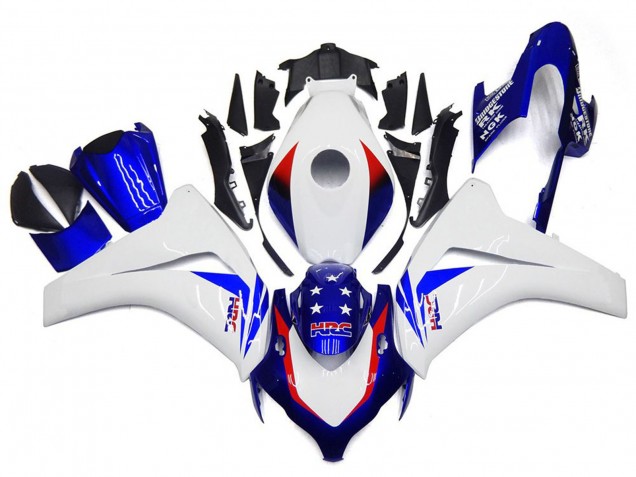 08-11 Leuchtend Blauer Stern CBR1000RR Motorrad Verkleidung