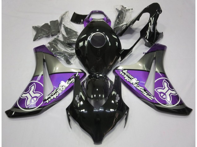 08-11 Lila Auf Schwarz Benutzerdefiniert CBR1000RR Motorrad Verkleidung 08-11 Lila Auf Schwarz Benutzerdefiniert CBR1000RR Motorrad Verkleidung