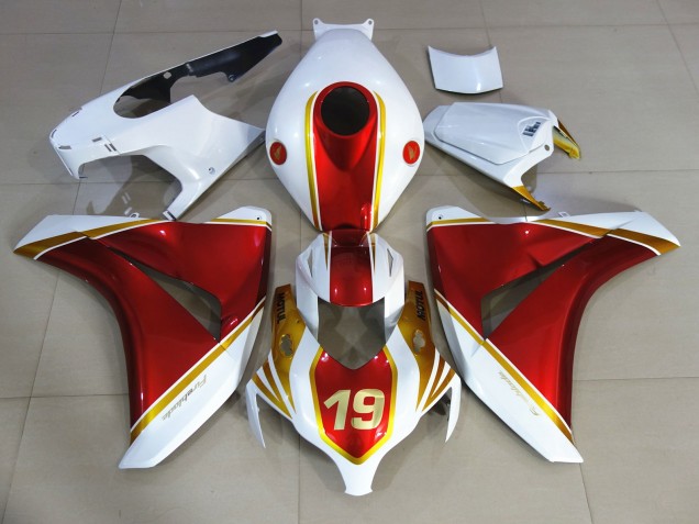 08-11 Rot & Weiß 19 CBR1000RR Motorrad Verkleidung