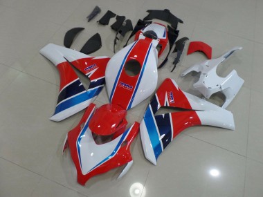 08-11 Rot Blau & Weiß CBR1000RR Motorrad Verkleidung