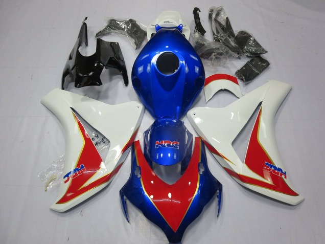 08-11 Weiß Rot & Tiefes Blau CBR1000RR Motorrad Verkleidung 08-11 Weiß Rot & Tiefes Blau CBR1000RR Motorrad Verkleidung