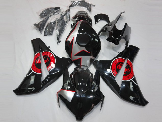 08-11 Schwarz Glänzend & Rot CBR1000RR Motorrad Verkleidung