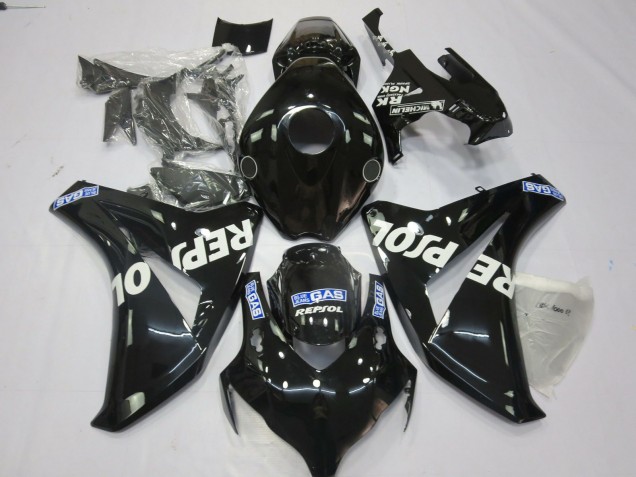 08-11 Schwarz Repsol CBR1000RR Motorrad Verkleidung