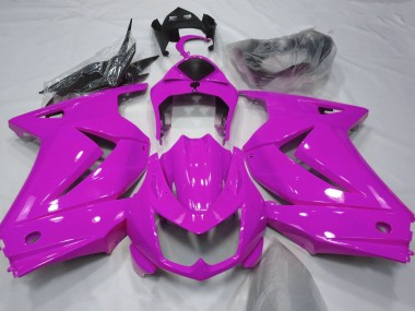 08-12 Glanzrosa Ninja 250 Motorrad Verkleidung