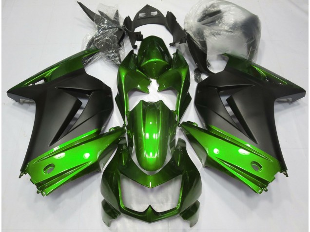 08-12 Grün & Matt Schwarz Ninja 250 Motorrad Verkleidung