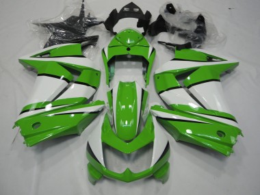 08-12 Grün & Weiß Ninja 250 Motorrad Verkleidung