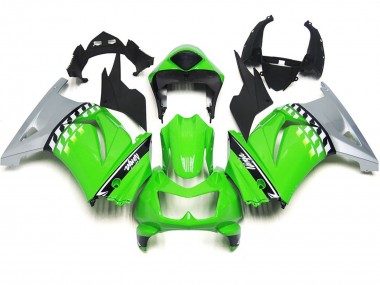 08-12 Grün & Schwarz Ninja 250 Motorrad Verkleidung