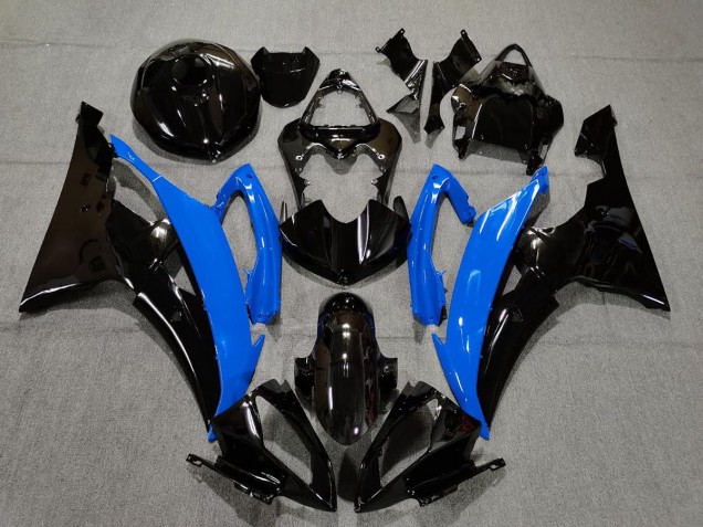08-16 Glänzend Blau & Schwarz R6 Motorrad Verkleidung