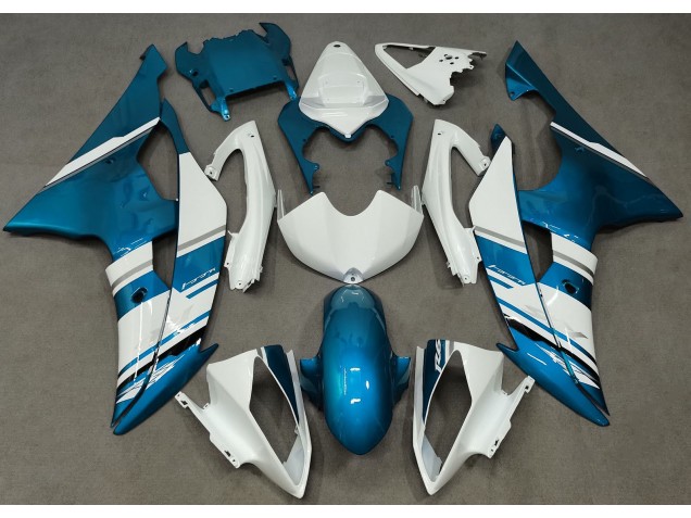 08-16 Glänzend Weiß & Hellblau OEM-Stil R6 Motorrad Verkleidung 08-16 Glänzend Weiß & Hellblau OEM-Stil R6 Motorrad Verkleidung