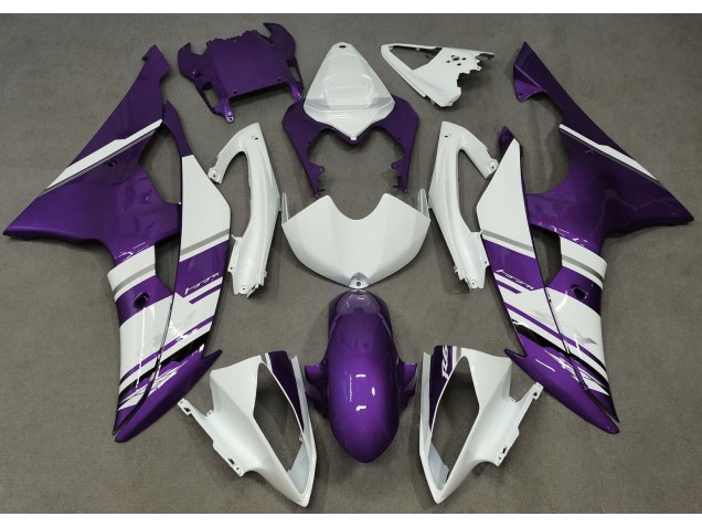 08-16 Glänzend Weiß & Lila OEM-Stil R6 Motorrad Verkleidung 08-16 Glänzend Weiß & Lila OEM-Stil R6 Motorrad Verkleidung