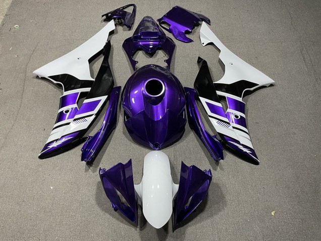 08-16 Lila-Schwarz-Weiß-Stil OEM R6 Motorrad Verkleidung 08-16 Lila-Schwarz-Weiß-Stil OEM R6 Motorrad Verkleidung