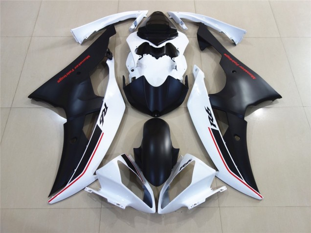 08-16 Weiß Mit Schwarz Custom OEM Stil R6 Motorrad Verkleidung 08-16 Weiß Mit Schwarz Custom OEM Stil R6 Motorrad Verkleidung
