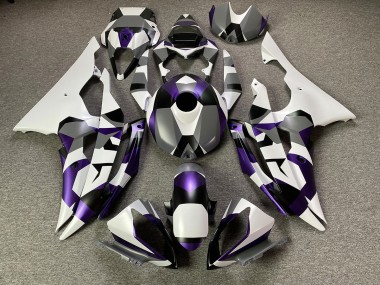 08-16 Mystischer Lila Schnee Tarnung R6 Motorrad Verkleidung