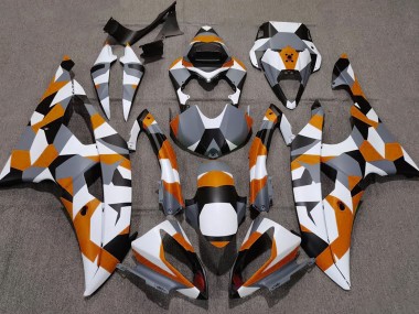 08-16 Orange Tarnung Einfarbig R6 Motorrad Verkleidung