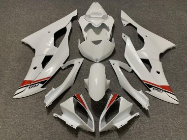 08-16 Perlweiss R6 Motorrad Verkleidung