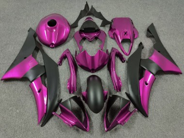 08-16 Pink & Matt Schwarz R6 Motorrad Verkleidung