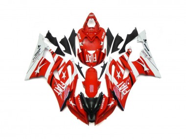 08-16 Rot & Weiß Mit Sternen R6 Motorrad Verkleidung