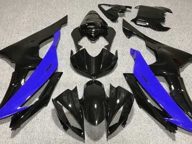 08-16 Schwarz Glänzend & Blau R6 Motorrad Verkleidung