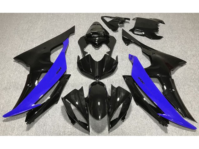 08-16 Schwarz Glänzend & Blau R6 Motorrad Verkleidung 08-16 Schwarz Glänzend & Blau R6 Motorrad Verkleidung