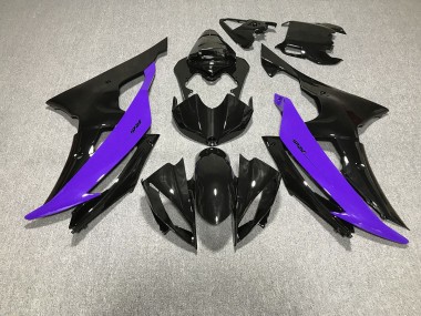 08-16 Schwarz Glänzend & Lila R6 Motorrad Verkleidung
