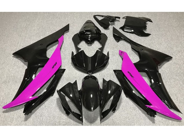 08-16 Schwarz Glänzend & Pink R6 Motorrad Verkleidung 08-16 Schwarz Glänzend & Pink R6 Motorrad Verkleidung