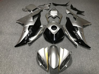 08-16 Silber & Schwarz Custom R6 Motorrad Verkleidung