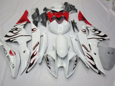 08-16 Spezial Flamme Rot R6 Motorrad Verkleidung