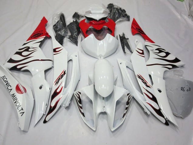 08-16 Spezial Flamme Rot R6 Motorrad Verkleidung 08-16 Spezial Flamme Rot R6 Motorrad Verkleidung