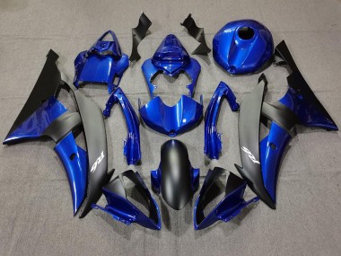08-16 Tiefes Blau & Matt Schwarz R6 Motorrad Verkleidung