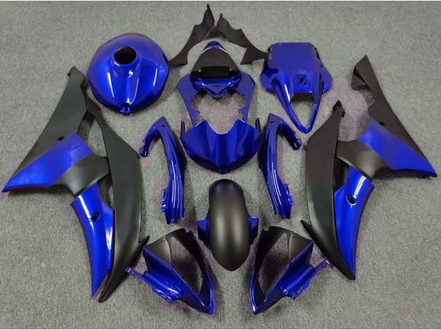 08-16 Tiefes Blau & Matt Schwarz R6 Motorrad Verkleidung 08-16 Tiefes Blau & Matt Schwarz R6 Motorrad Verkleidung