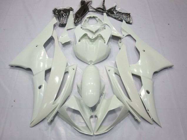 08-16 Vollglanz Weiß R6 Motorrad Verkleidung 08-16 Vollglanz Weiß R6 Motorrad Verkleidung