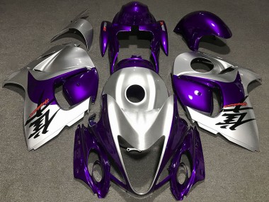 08-20 Glanz Lila & Silber GSXR 1300 Motorrad Verkleidung