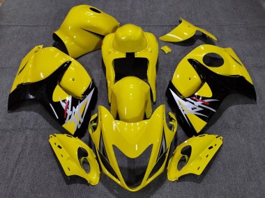 08-20 Glänzendes Gelb Mit Schwarzem Stil GSXR 1300 Motorrad Verkleidung