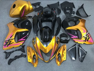 08-20 Glänzendes Gold Mit Schwarz GSXR 1300 Motorrad Verkleidung