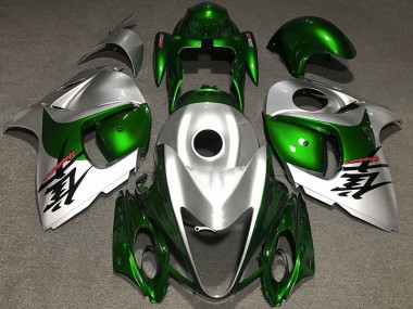08-20 Glänzendes Grün & Silber GSXR 1300 Motorrad Verkleidung