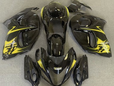 08-20 Glänzendes Schwarz & Gelb GSXR 1300 Motorrad Verkleidung