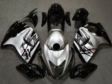 08-20 Glänzendes Schwarz & Silberdesign GSXR 1300 Motorrad Verkleidung