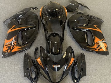 08-20 Schwarz Glänzend & Orange GSXR 1300 Motorrad Verkleidung