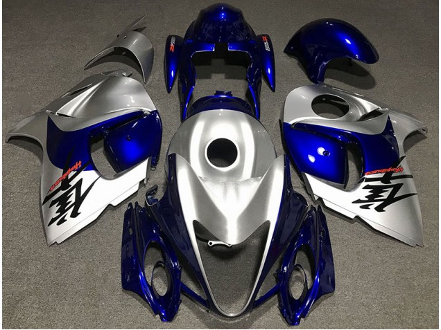 08-20 Silber Glänzend & Blau GSXR 1300 Motorrad Verkleidung 08-20 Silber Glänzend & Blau GSXR 1300 Motorrad Verkleidung