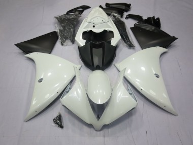 09-11 Glänzend Weiß R1 Motorrad Verkleidung